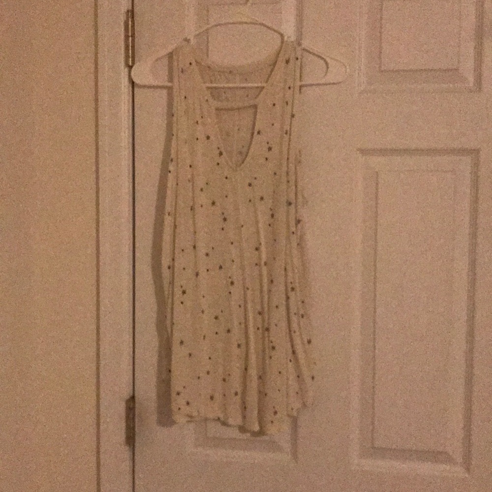 white tank top